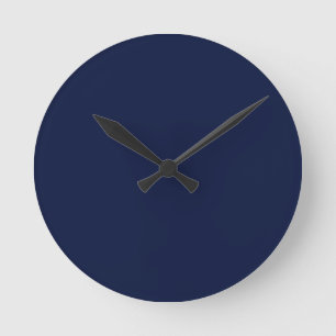 Horloge Ronde Marine de Noël, marine solide, marine profonde, ma