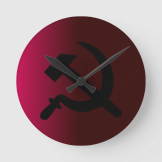 Horloge Ronde Marteau et faucille