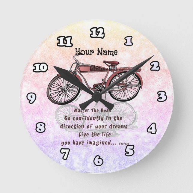 Horloge Ronde Master the Road Bike  (Recto)