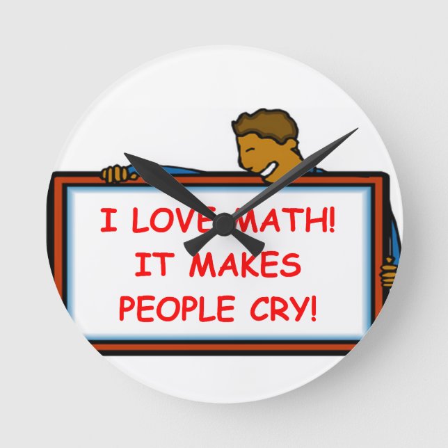 Horloge Ronde maths (Recto)