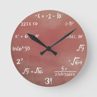 Horloge Ronde Maths Quiz Clock