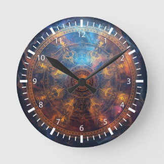 Horloge Ronde Matrice de halo quantique