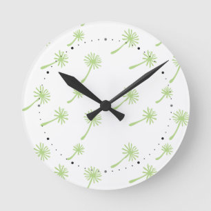 Horloge Ronde Mauvaise herbe arrive mignon cynique pissenlit Drô