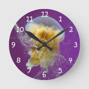Horloge Ronde Méduses de la crinière du lion