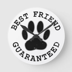 Horloge Ronde Meilleur Ami Garanti De Chien En Perte