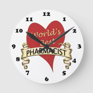Horloge Ronde Meilleur pharmacien du monde