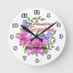 Horloge Ronde Mémé incroyable