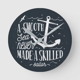 Horloge Ronde Mer lisse jamais fait un marin compétent - Nautiqu