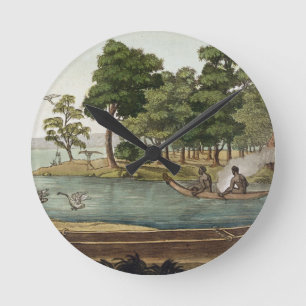 Horloge Ronde Méthode de navigation à New Holland, gravée par F