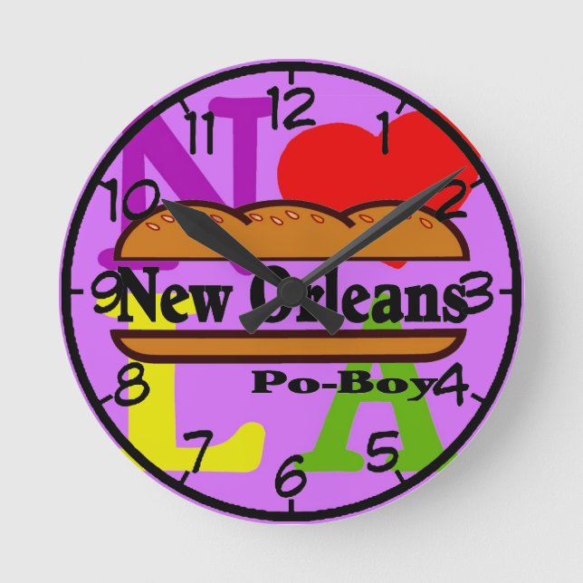 Horloge Ronde Mew Orleans Po Boy Sandwich (Recto)