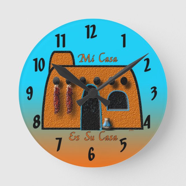 Horloge Ronde Mi Casa Es Su Casa (Recto)