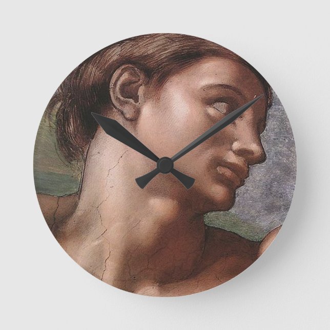 Horloge Ronde Michelangelo Création Adam Dieu Art (Recto)