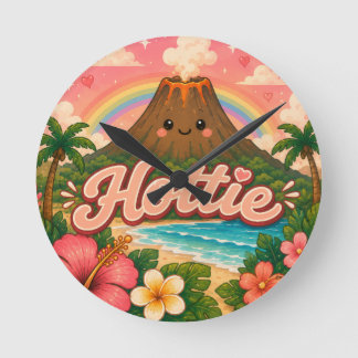 Horloge Ronde Mignon oreiller rond kawaii Hawaï