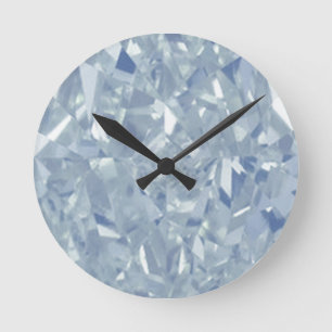 Horloge Ronde Milieu de l'horloge murale des diamants blancs