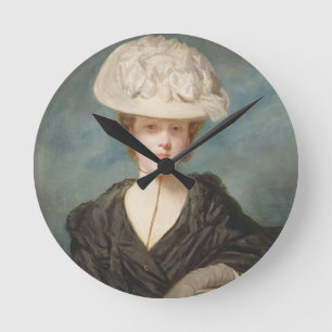 Horloge Ronde Mlle Mary Hickey, 1770 (huile sur la toile)