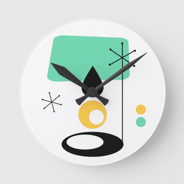 Horloge Ronde modèle moderne de lampe du milieu du siècle (Recto)