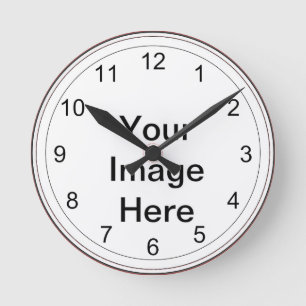 Horloge Ronde Modèle photo d'horloge - Prêt à Customiser