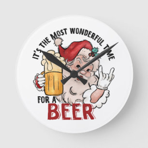 Horloge Ronde Moment Merveilleux pour une Bière