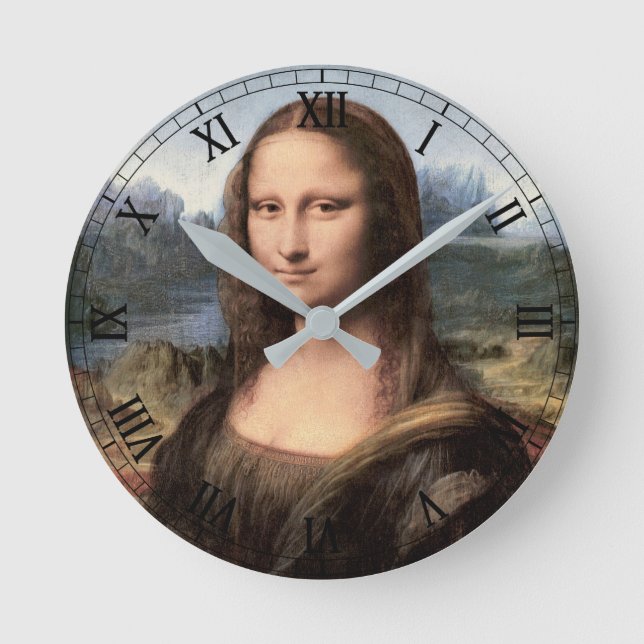 Horloge Ronde Mona Lisa Portrait / Peinture (Recto)