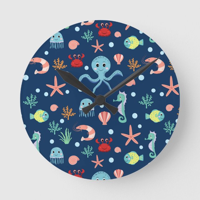 Horloge Ronde Monde marin (Recto)