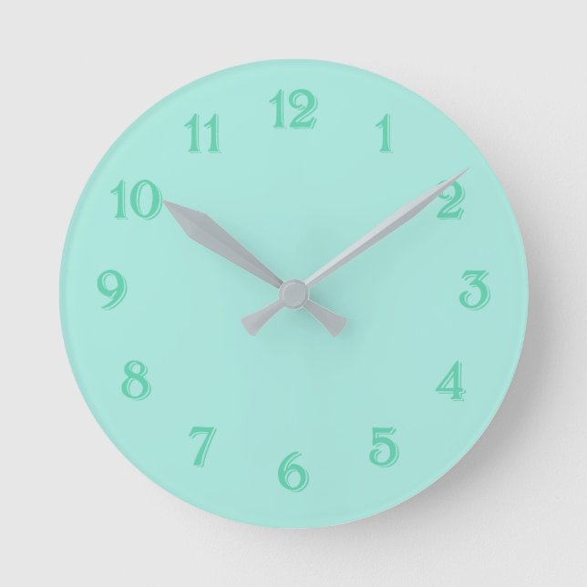 Horloge Ronde Monnaie cool verte (Recto)