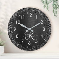 Monogramme d'étincelle à Parties scintillant noire