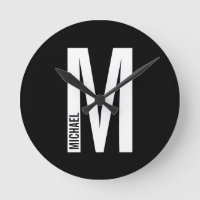 Monogramme et nom personnalisés modernes