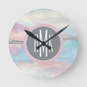 Horloge Ronde monogramme   Mille-deux