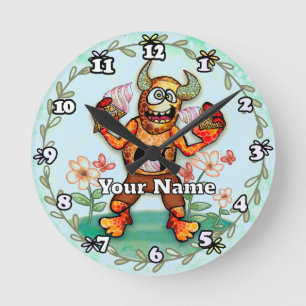 Horloge Ronde Monstre de glace