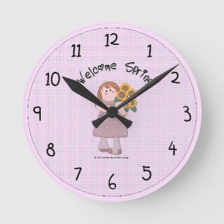 Horloge Ronde Montre de printemps du pays