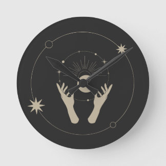 Horloge Ronde moonlight fantasy aesthetic design