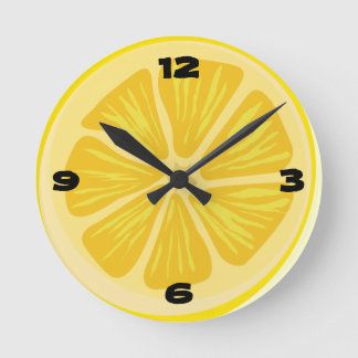 Horloge Ronde Morceau de citron