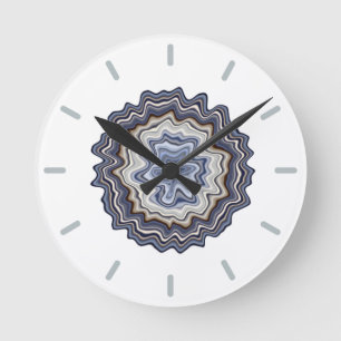 Horloge Ronde Motif Abstrait très unique
