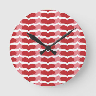 Horloge Ronde Motif cardiaque