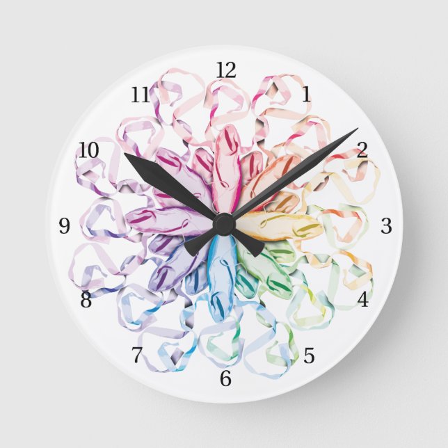 Horloge Ronde Motif de ballet (spectral) (Recto)