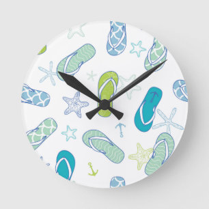 Horloge Ronde Motif de bascule électronique