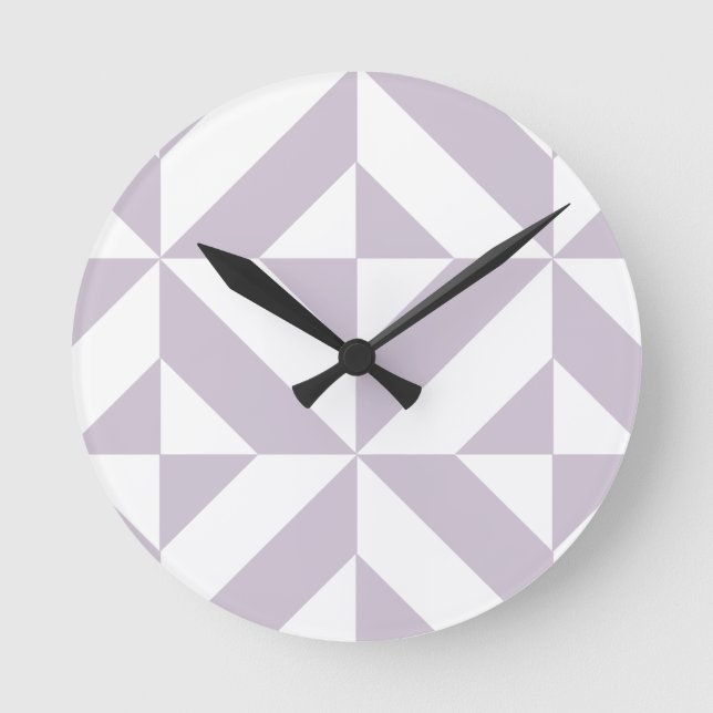 Horloge Ronde Motif de cube de pale Cool géométrique (Recto)