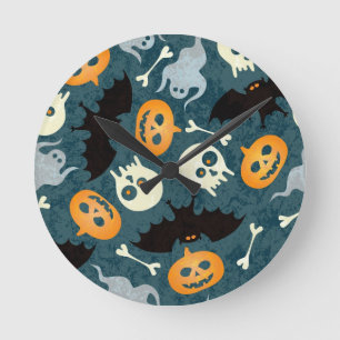 Horloge Ronde Motif de Halloween