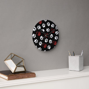 Horloge Ronde Motif De Pâtes, Patrouilles Blanches, Patrouilles 