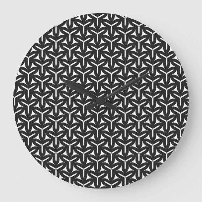 Horloge ronde Motif des lames gothiques (Recto)