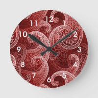 Motif exotique Red Paisley