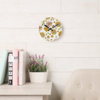 Motif floral rétro des années 70