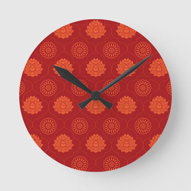Horloge Ronde Motif indien (Recto)