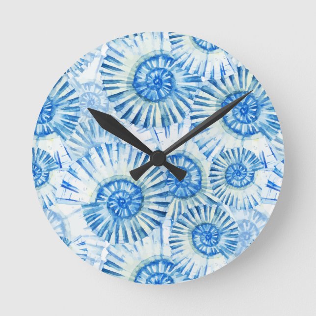 Horloge Ronde Motif Shell amusant (Recto)