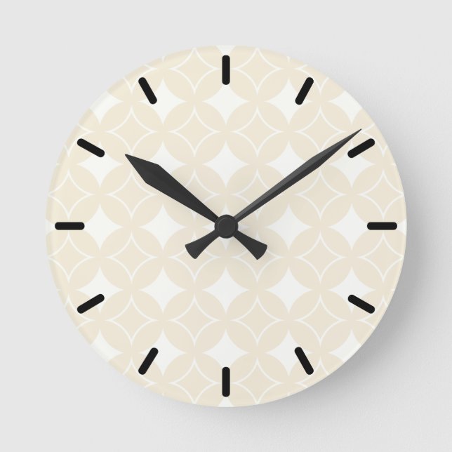 Horloge Ronde Motif shippo beige (Recto)
