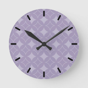 Horloge Ronde Motif shippo lavande