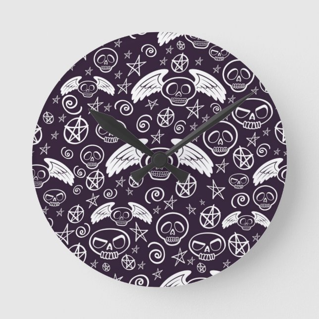Horloge Ronde motif "vaudou" (Recto)