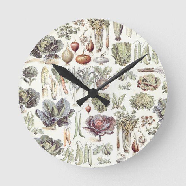 Horloge Ronde Motif végétal Adolphe Millot (Recto)