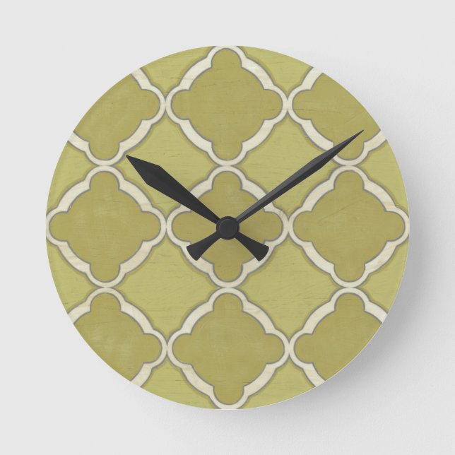 Horloge Ronde Motifs du marché IX (Recto)