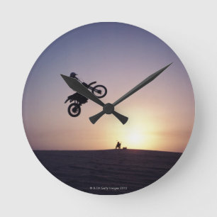 Horloge Ronde Motocycliste